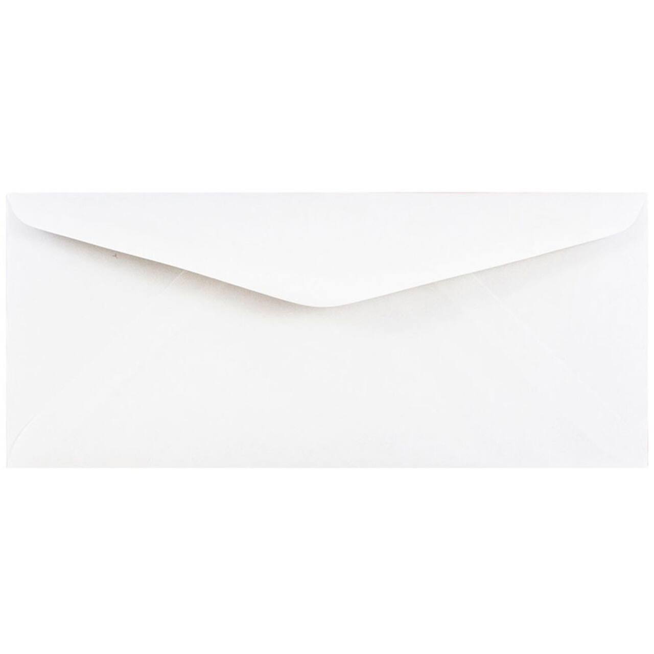 JAM Paper 4.5" x 10.37" White Business Envelopes